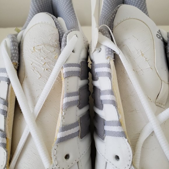 VTG Adidas Big Court M White Shoes Sneakers Size 10 2000 Deadstock w/ Defects - Picture 5 of 12